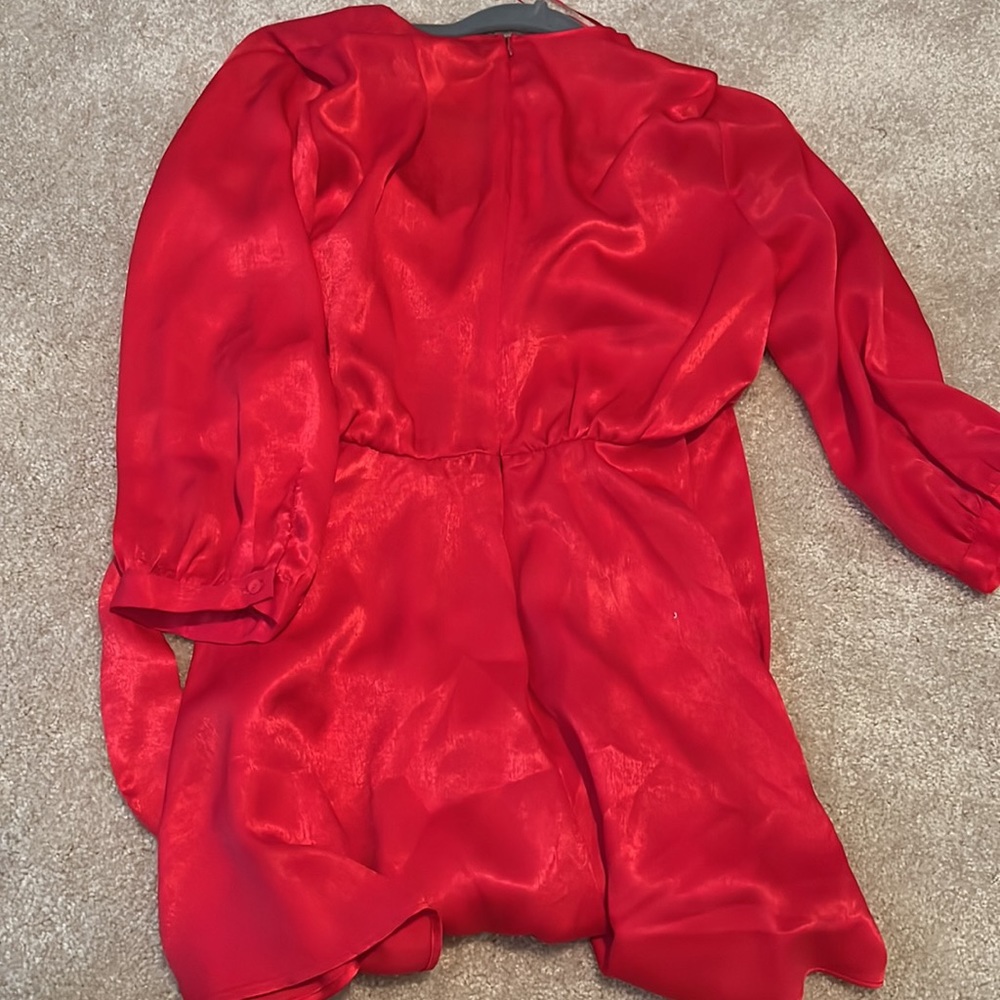 ZARA BLOGGERS FAVORITE SATIN EFFECT BOW JUMPSUIT - Picture 15 of 15